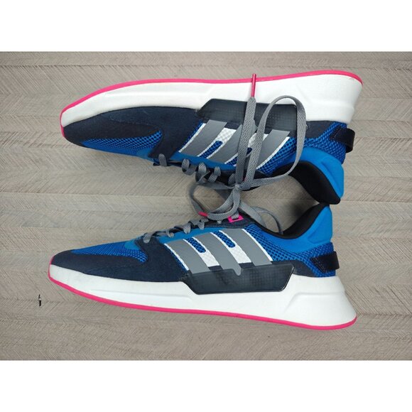 Adidas Run 90s Womens Sneakers Size 10 Blue Pink Mesh Athletic Running Shoes - Picture 8 of 8